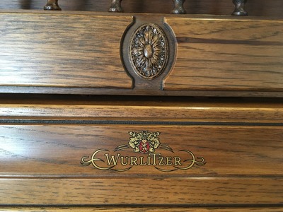 Wurlitzer piano decal